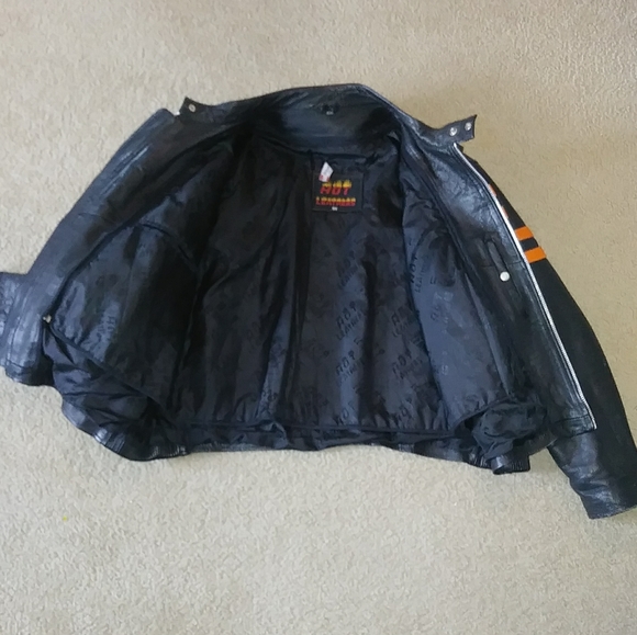 UGC HOT LEATHERS 3M MOTORCYCLE JACKET ZIPOFF VEST - Picture 7 of 16